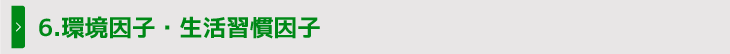 6.環境因子・生活習慣因子